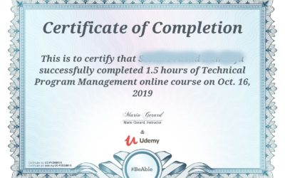 Technical Program Management Certification